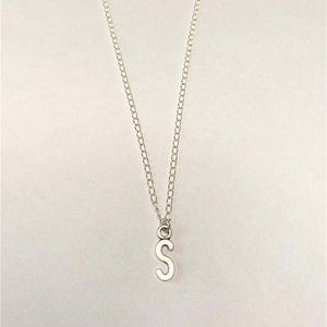 3 for $49 New Silver "S" Initial Necklace